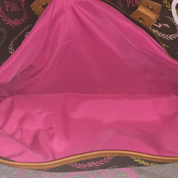 VS PINK Vintage Style Monogram Duffel Bag RARE - Picture 14 of 15